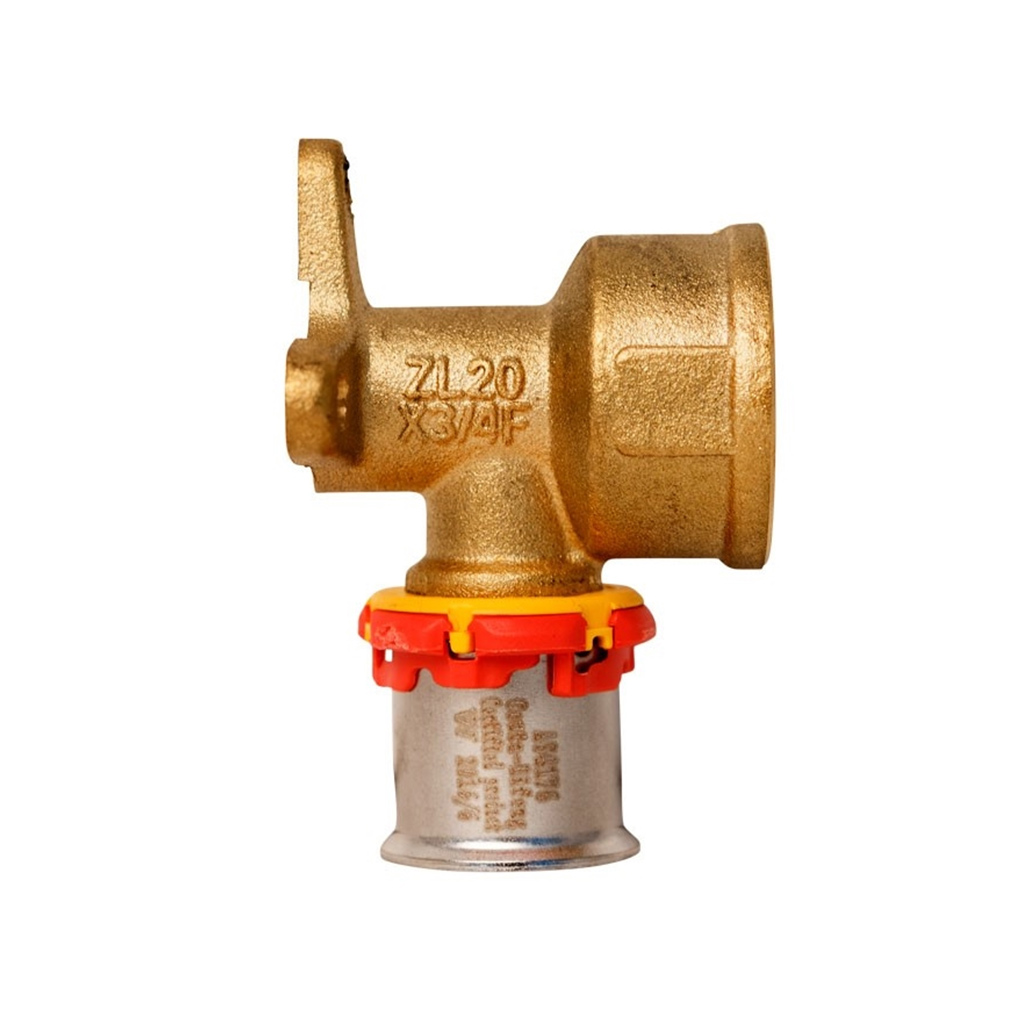 Image showcasing Water & Gas PEX Leak Detection Crimp Female Lugged Elbow | Forge ...